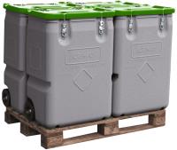 MOBIL-BOX pro skladování a přepravu nebezpečných materiálů 170 l, zelený