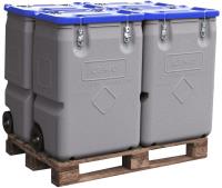 MOBIL-BOX pro skladování a přepravu nebezpečných materiálů 170 l, modrý